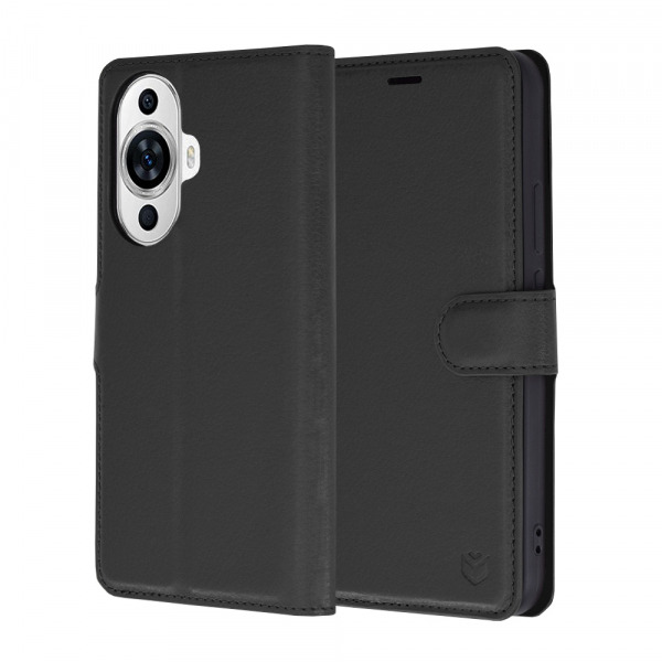 Husa pentru Huawei nova 12s / nova 11, Techsuit, Leather Folio, Neagra