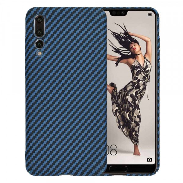 Husa pentru Huawei P20 Pro, Techsuit, Carbonite FiberShell, Turcoaz
