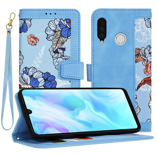 Husa pentru Huawei P30 lite New Edition / P30 lite, Techsuit, FlipCraft, Bleu