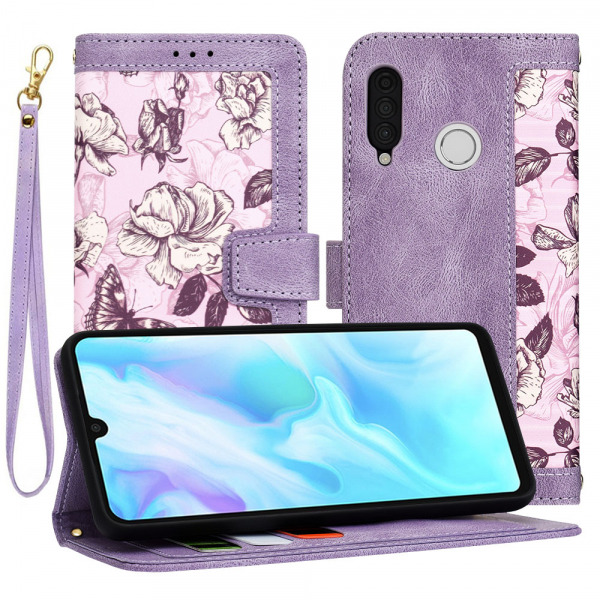 Husa pentru Huawei P30 lite New Edition / P30 lite, Techsuit, FlipCraft, Mov