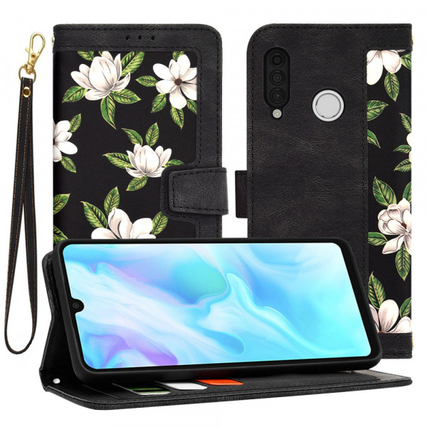 Husa pentru Huawei P30 lite New Edition / P30 lite, Techsuit, FlipCraft, Neagra