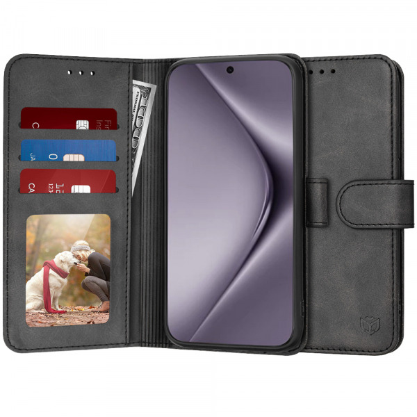 Husa pentru Huawei Pura 70 Pro, Techsuit, Diary Book, Neagra