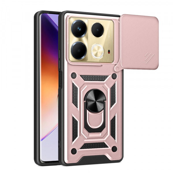 Husa pentru Infinix Note 40 4G, Techsuit, CamShield, Roz