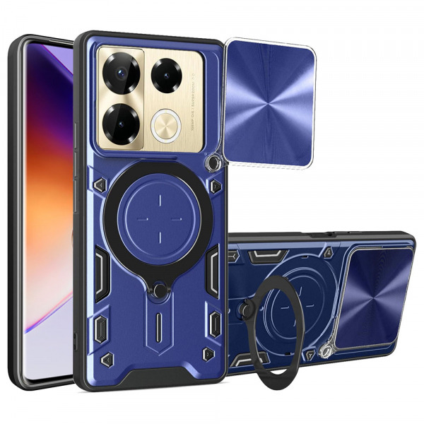 Husa pentru Infinix Note 40 Pro 4G, Techsuit, CamGuard Pro, Albastra