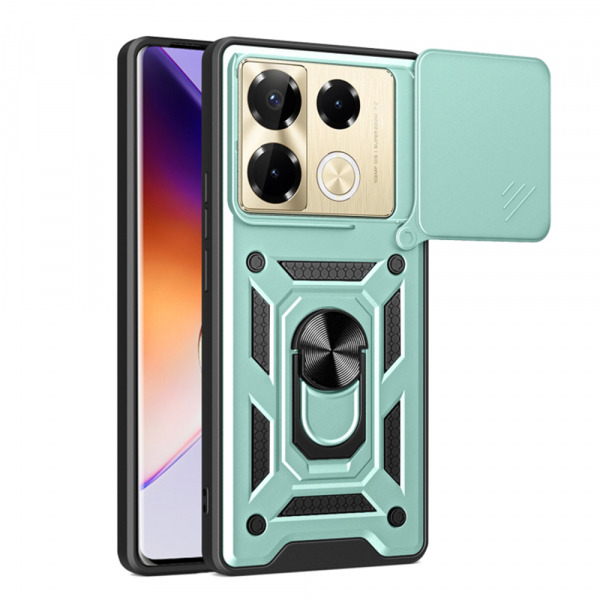 Husa pentru Infinix Note 40 Pro 4G, Techsuit, CamShield, Verde