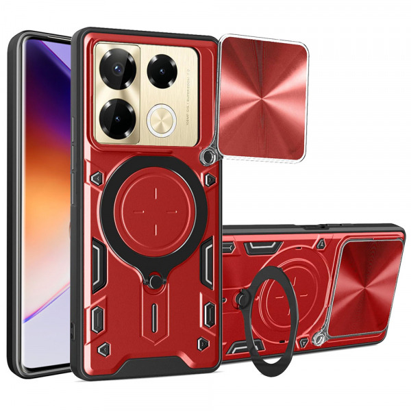 Husa pentru Infinix Note 40 Pro+, Techsuit, CamGuard Pro, Rosie