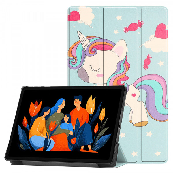 Husa pentru Lenovo Idea Tab Plus, Techsuit, FoldPro Unicorn, Multicolor