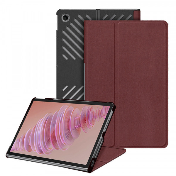Husa pentru Lenovo Tab Plus 11.5inch, Techsuit, FoldPro, Rosie