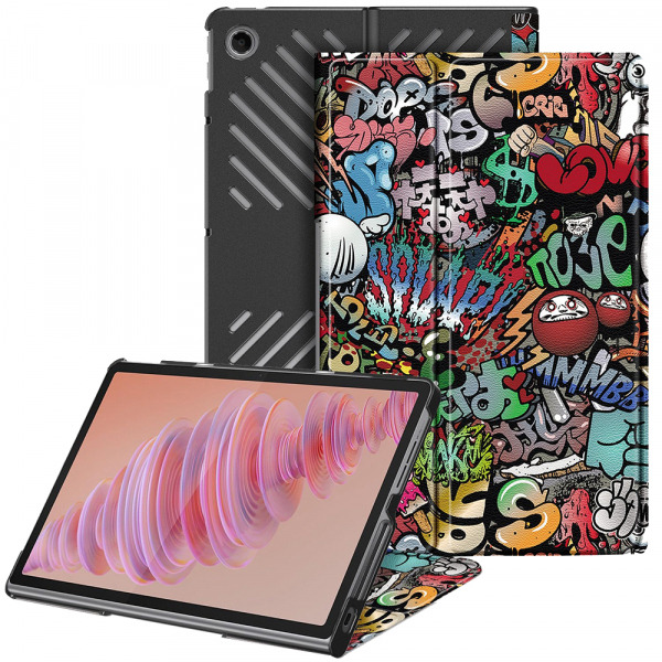Husa pentru Lenovo Tab Plus 11.5inch, Techsuit, FoldPro Urban Vibe, Multicolor
