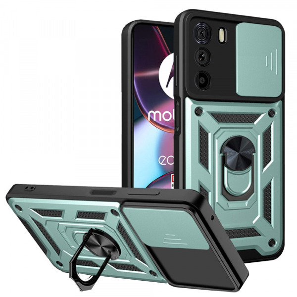 Husa pentru Motorola Edge 30, Techsuit, CamShield, Verde