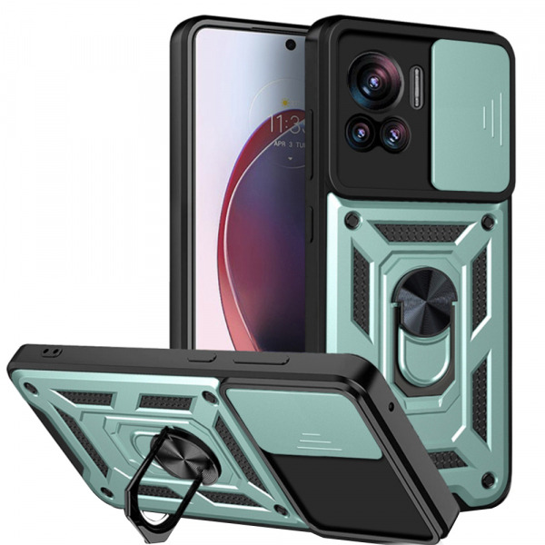 Husa pentru Motorola Edge 30 Ultra, Techsuit, CamShield, Verde