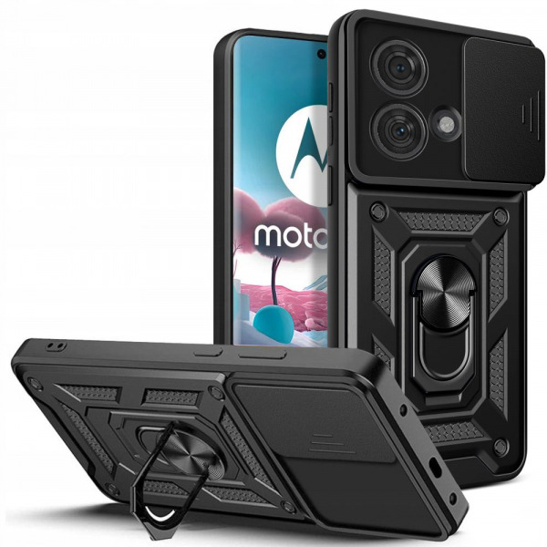 Husa pentru Motorola Edge 40 Neo, Techsuit, CamShield, Neagra