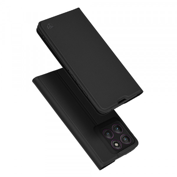 Husa pentru Motorola Edge 60 Pro, Techsuit, Magskin Book, Neagra