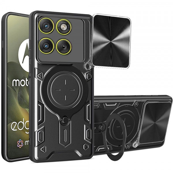 Husa pentru Motorola Edge 70, Techsuit, CamGuard Pro, Neagra