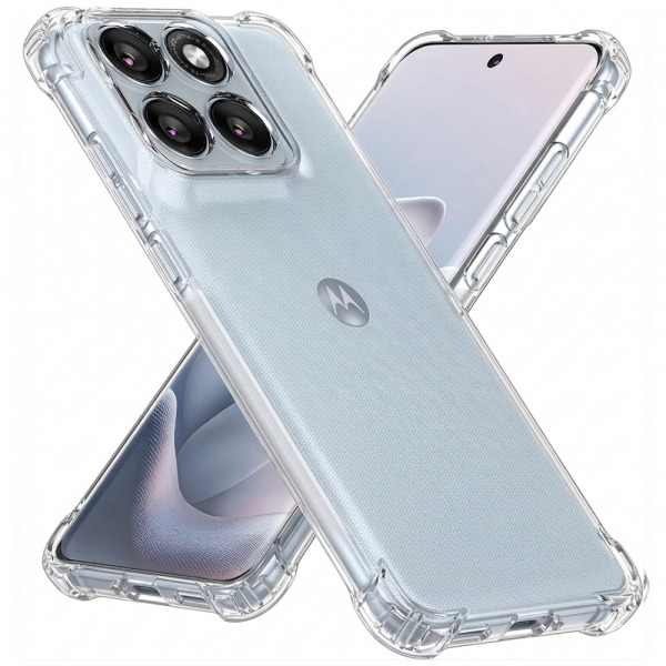 Husa pentru Motorola Edge 70 Fusion, Techsuit, Shockproof Clear, Transparenta
