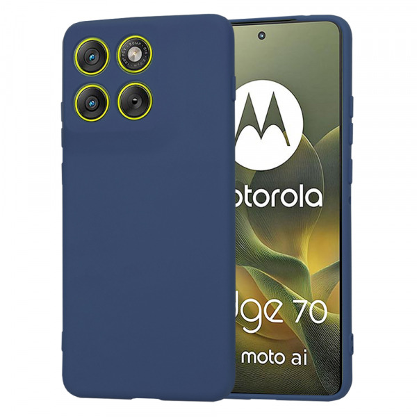 Husa pentru Motorola Edge 70, Techsuit, SoftFlex, Bleumarin