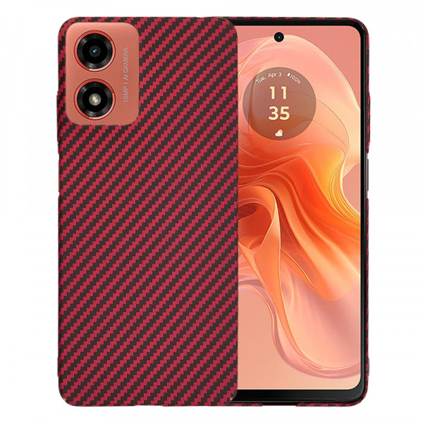 Husa pentru Motorola Moto G04s / E14 / G04 / G24, Techsuit, Carbonite FiberShell, Rosie