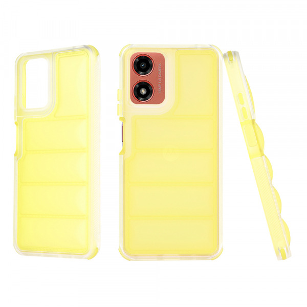 Husa pentru Motorola Moto G04s / E14 / G04 / G24, Techsuit, Wave Shield, Galbena