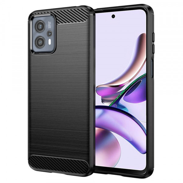 Husa pentru Motorola Moto G13 / G23 / G53, Techsuit, Carbon, Neagra