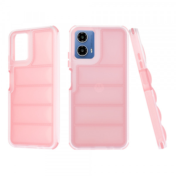 Husa pentru Motorola Moto G45 / G34, Techsuit, Wave Shield, Roz