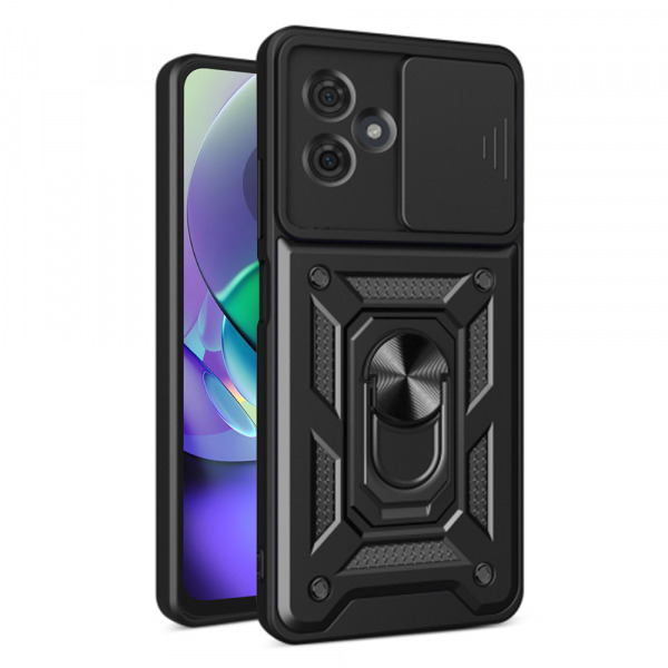 Husa pentru Motorola Moto G54, Techsuit, CamShield, Neagra