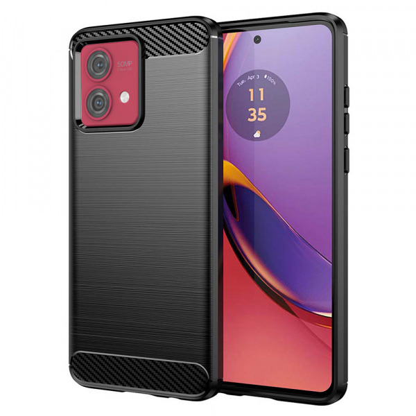 Husa pentru Motorola Moto G84, Techsuit, Carbon, Neagra