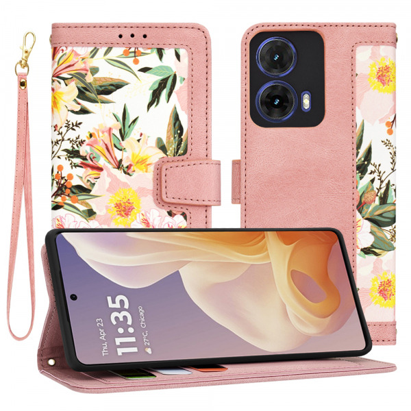 Husa pentru Motorola Moto G85, Techsuit, FlipCraft, Roz