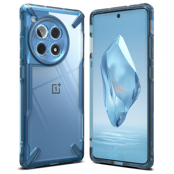 Husa pentru OnePlus 12R, Ringke, Fusion X, Albastra