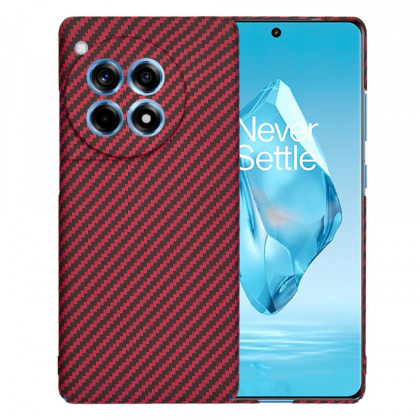 Husa pentru OnePlus 12R, Techsuit, Carbonite FiberShell, Rosie