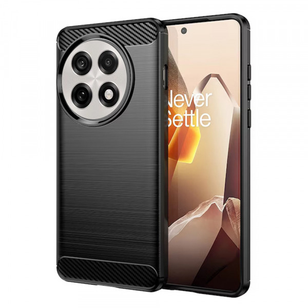 Husa pentru OnePlus 13R, Techsuit, Carbon, Neagra