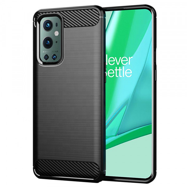 Husa pentru OnePlus 9 Pro, Techsuit, Carbon, Neagra