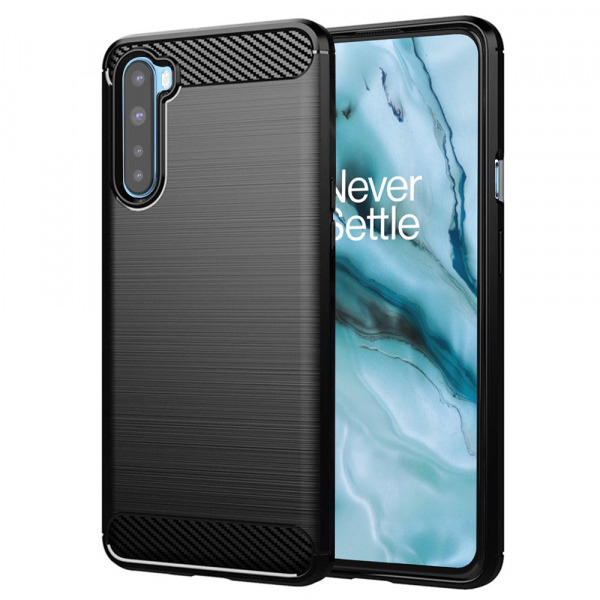 Husa pentru OnePlus Nord, Techsuit, Carbon, Neagra