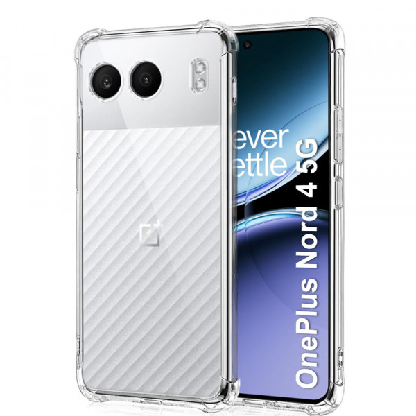 Husa pentru OnePlus Nord 4, Techsuit, Shockproof Clear, Transparenta