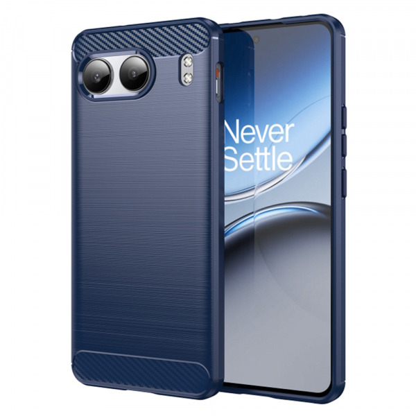 Husa pentru OnePlus Nord 4, Techsuit, Carbon, Albastra