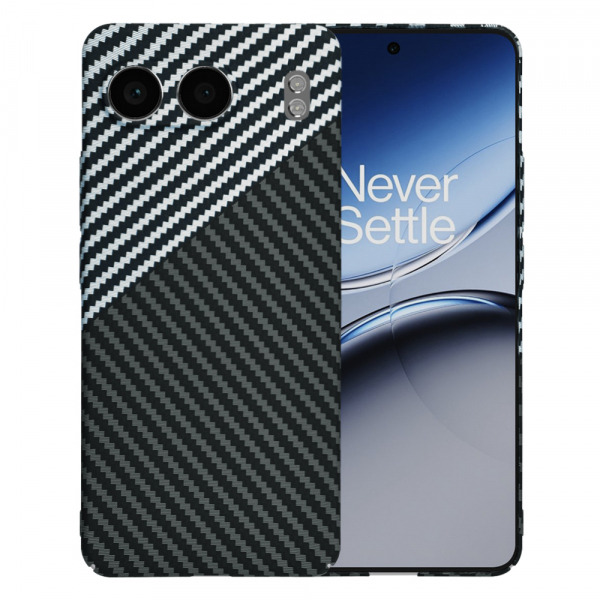 Husa pentru OnePlus Nord 4, Techsuit, Carbonite FiberShell, Neagra Gri