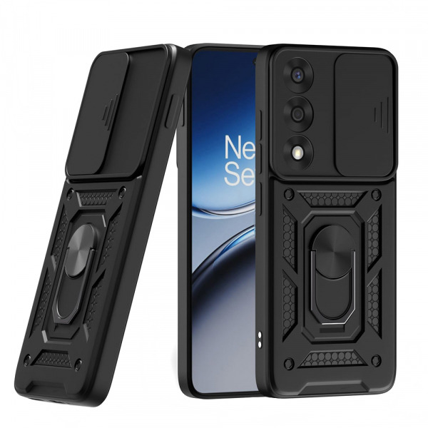 Husa pentru OnePlus Nord 5, Techsuit, CamShield, Neagra