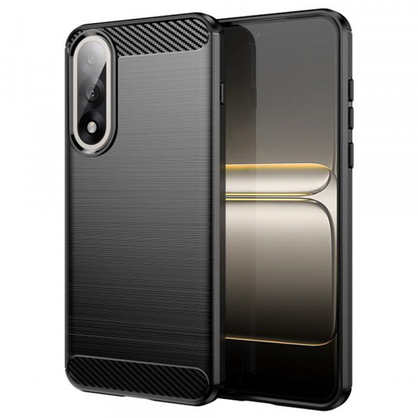 Husa pentru OnePlus Nord 5, Techsuit, Carbon, Neagra