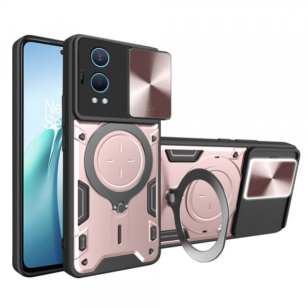 Husa pentru OnePlus Nord CE4 Lite, Techsuit, CamGuard Pro, Roz Aurie