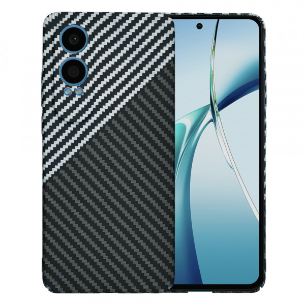 Husa pentru OnePlus Nord CE4 Lite, Techsuit, Carbonite FiberShell, Neagra Gri