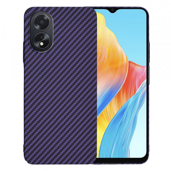 Husa pentru Oppo A18 / A38, Techsuit, Carbonite FiberShell, Mov
