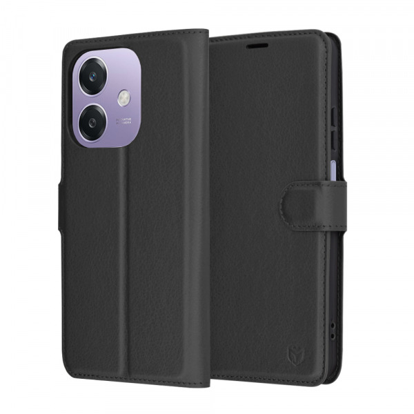 Husa pentru Oppo A3 4G / A3, Techsuit, Leather Folio, Neagra
