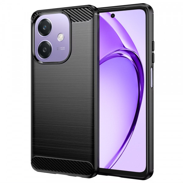 Husa pentru Oppo A3 4G / A3, Techsuit, Carbon, Neagra