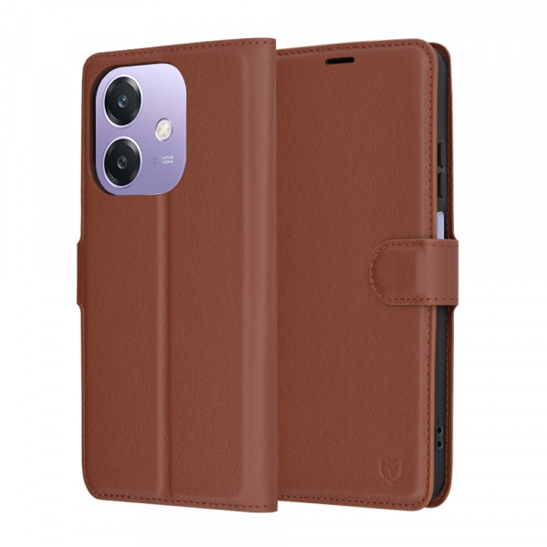 Husa pentru Oppo A3 4G / A3, Techsuit, Leather Folio, Maro