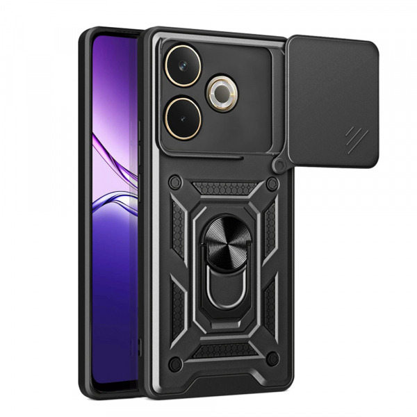 Husa pentru Oppo A5 Pro 4G / A5 Pro, Techsuit, CamShield, Neagra