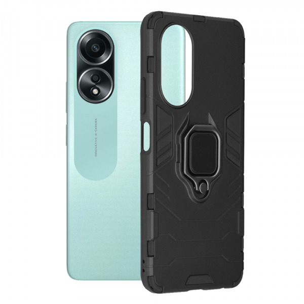 Husa pentru Oppo A58 4G, Techsuit, Shield, Neagra