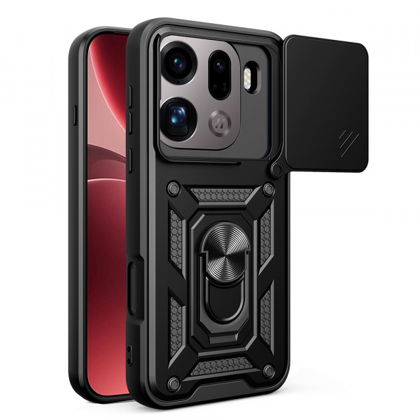 Husa pentru Oppo Find X9 Pro, Techsuit, CamShield, Neagra