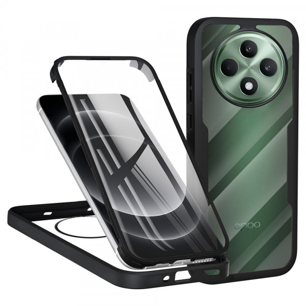 Husa pentru Oppo Reno12 FS 5G / Reno12 FS 4G / Reno12 F 4G / Reno12 F, Techsuit, ColorVerse 360, Neagra