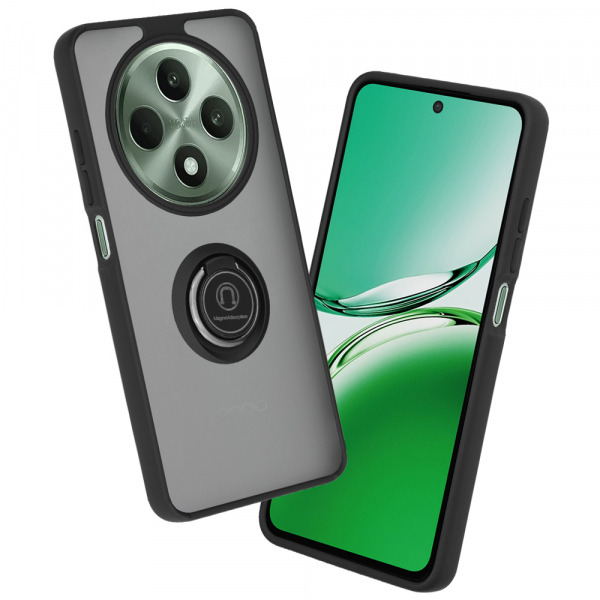 Husa pentru Oppo Reno12 FS 5G / Reno12 FS 4G / Reno12 F 4G / Reno12 F, Techsuit, Glinth, Neagra