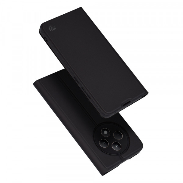 Husa pentru Oppo Reno12 FS 5G / Reno12 FS 4G / Reno12 F 4G / Reno12 F, Techsuit, Magskin Book, Neagra