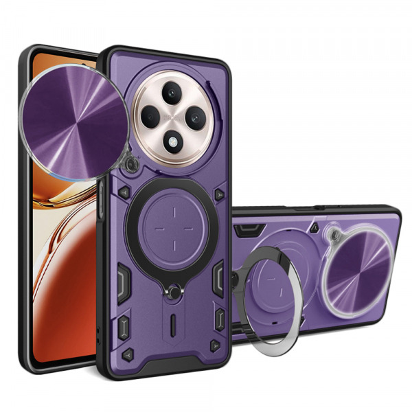 Husa pentru Oppo Reno12 FS 5G / Reno12 FS 4G / Reno12 F 4G / Reno12 F, Techsuit, CamGuard Pro, Mov